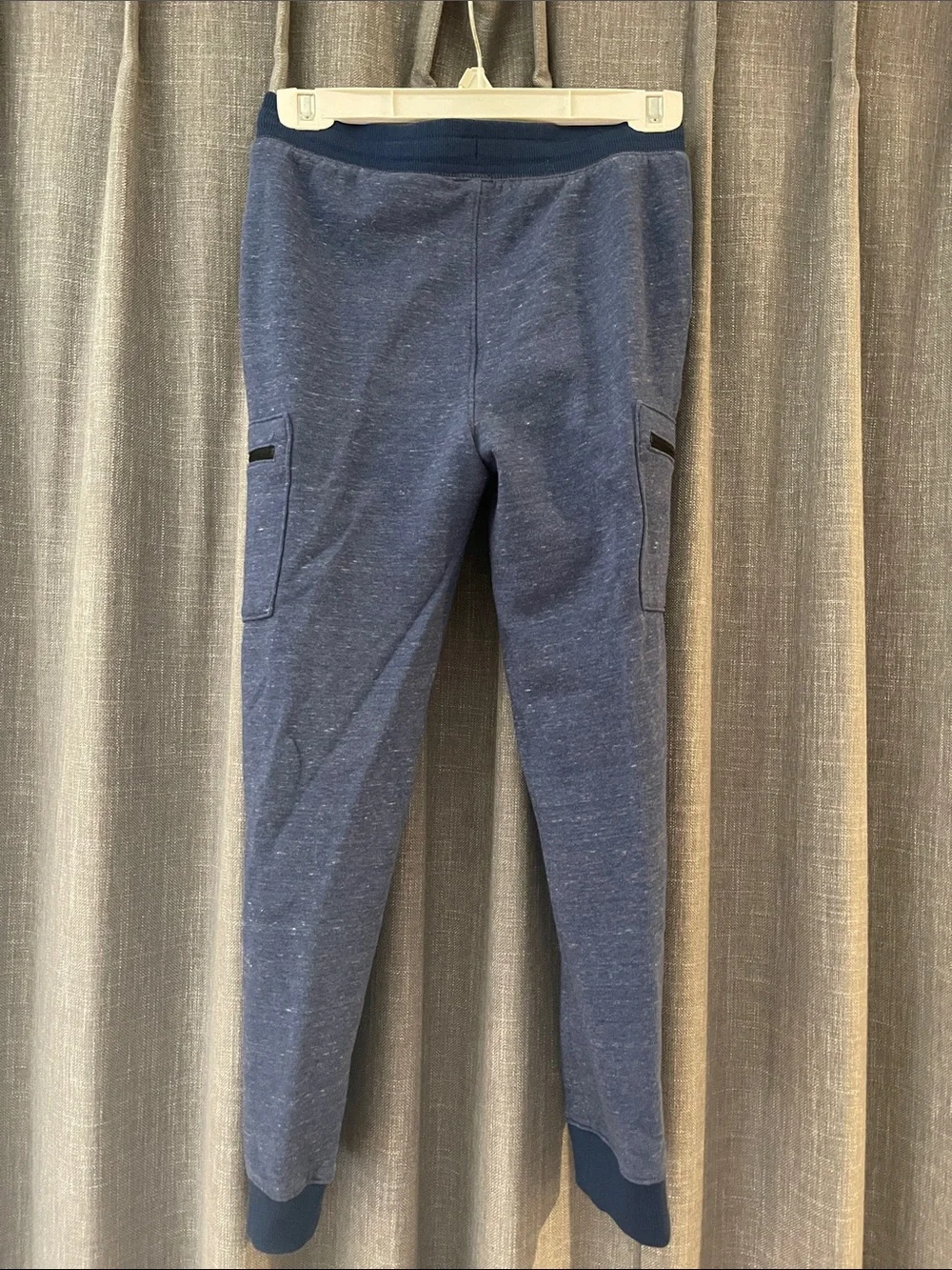 Old Navy Boys Navy Heather Cargo Jogger Sweatpants